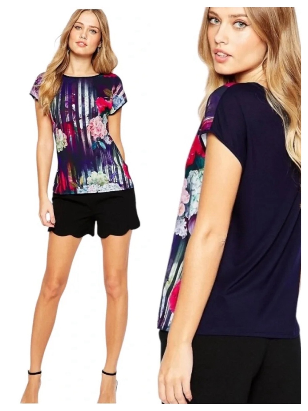 Ted Baker Insha Hydrangea Haze Top 2 Small